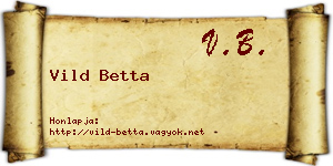 Vild Betta névjegykártya